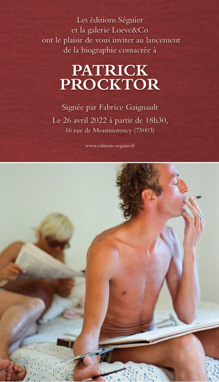 [LANCEMENT] « Patrick Procktor, le secret de David Hockney » de Fabrice Gaignault